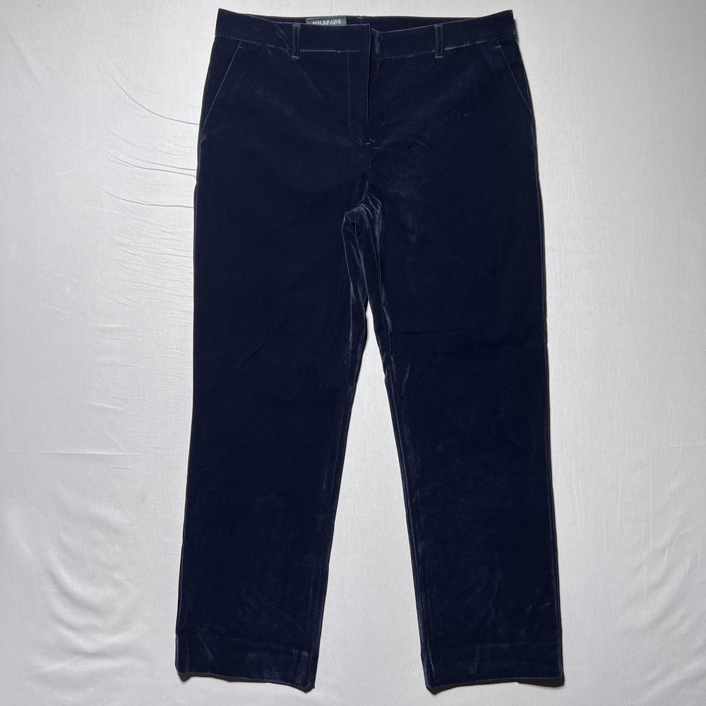 Wildfang Navy Velvet Trousers